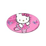Sticker (Oval) of Art Deco Hello Kitty Dancing Ballet