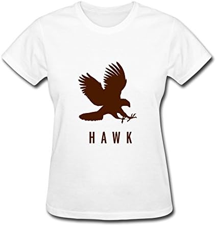 ZLSJ Women's Tee Hawk Black-fly Size XXL White