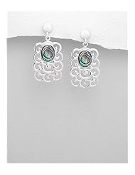 Shell Earrings In 92.5 Sterling Silver
