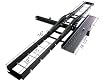 500 lb Heavy Duty Motorcycle Dirt Bike Scooter Carrier Hitch Rack Hauler Trailer with Loading Ramp