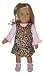 Animal-Print Jumper, Pink Top for 18 Dolls Like American Girl Doll