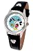 Disney Unisex MK1044 Mickey Mouse Black Leather Strap Watch