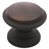Cosmas 4251ORB Oil Rubbed Bronze Cabinet Hardware Round Knob - 1-3/8" Diameter - Wide Base