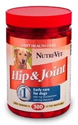 Nutri-Vet Hip & Joint  Chewable Tablets for Dogs, 300 Count