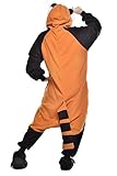 Newcosplay Polar Fleece Onesies Pajamas (XL, Raccoon)