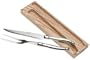 Sabatier Laguiole 2-Piece Stainless-Steel Carving Set in Wood Box