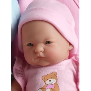 Mini La Newborn 9.5 Pink Blanket Caucasian Berenguer Doll by