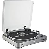 Audio Technica AT-LP60 Fully Automatic Stereo Turntable System, Silver