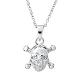 Sterling Silver Skull Pendant by 