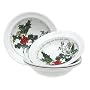 Portmeirion Holly and Ivy Oatmeal/Soup Bowls, Set of 6