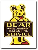 HUSKY LINERS 00098 Signpast; Reproduction Vintage Sign; Bear Alinement; 17.6875 in. x 25.5 in.;