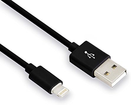 [Apple MFI Certified] Scable (TM) 4 Pack 3FT 8 Pin Lightning to USB Charging Cable Connector with Authentication Chip Ensures Fast Charging and No Annoying Error Messages(Black)