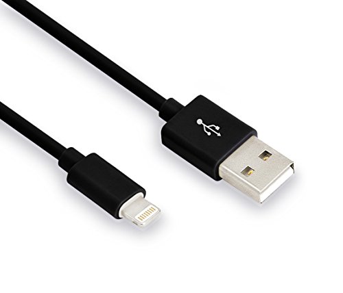 [Apple MFI Certified] Scable (TM) 4 Pack 3FT 8 Pin Lightning to USB Charging Cable Connector with Authentication Chip Ensures Fast Charging and No Annoying Error Messages(Black)