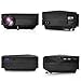 Projector, Syhonic I3 Mini Portable HD Multimedia Home Theater Cinema LCD LED Video HDMI Micro Projector for iPhone Galaxy Laptop Mac (Black)