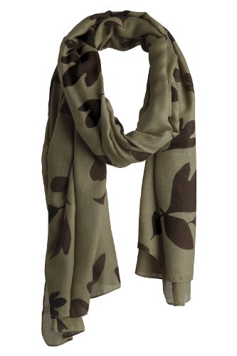 ESPRIT Damen Tuch A15241, Gr. one size, Gr&uuml;n (moore green 314) Preisvergleich