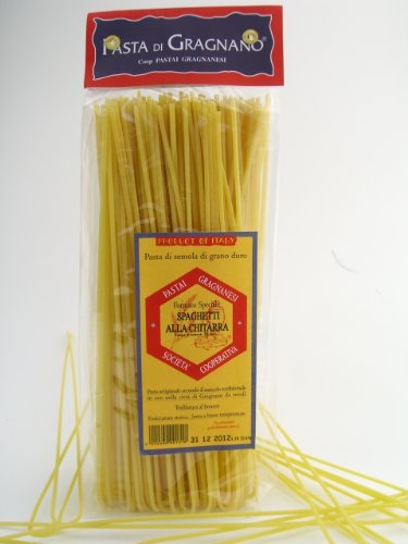 Spaghetti alla Chitarra Pasta di Gragnano 500gr (Pack of 4)
