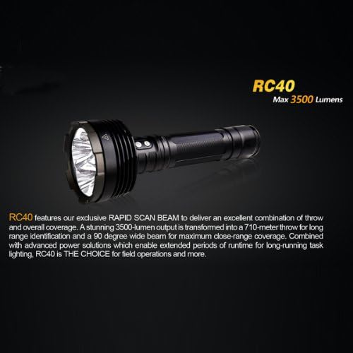 FENIX RC40 CREE U2 3500 Lumen LED Flashlight Rechargeable