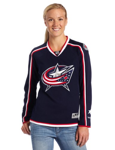 NHL Women's Columbus Blue Jackets Reebok Premier Team Jersey - 7214W5A5Wrcbj (Navy, XX-Large)