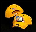 Bold American Eagle USA Flag Baseball style Hat in GOLD
