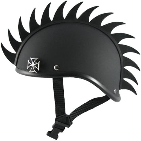Voss Gladiator Motorcycle Helmet w/ Helmet Mohawk (Small)