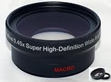 0.45x Weitwinkel Mit Makro Vorsatzlinsen 52mm - 2in1 - Weitwinkelkonverter für z.B. Pentax, Nikon, Sony und alle Objektive mit 52mm Filtergewinde