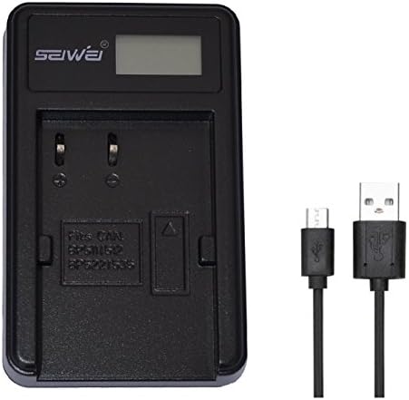 SEIWEI BP-511,BP-512,BP-522,BP-535 USB Camera Battery Charger with Screen for Canon EOS5D/EOS50D/ EOS20D/EOS30D/EOS40D/EOS300D/CB-5L
