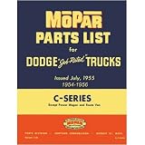 1954 1955 1956 DODGE TRUCK Parts Book List Guide by Dodge