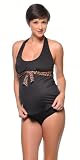 Prego Maternity Leopard Tie Halter tankini