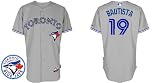 2012 Toronto Blue Jays Authentic MLB Jerseys #19 Jose Bautista GREY Cool Base Jersey Size 50/L (ALL are sewn on and Stitched)