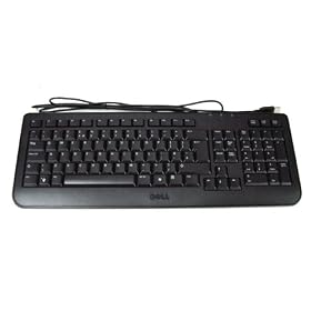 NEW DELL USB Keyboard BLACK SLIM UK QWERTY Layout P/N : Y531K [PC]