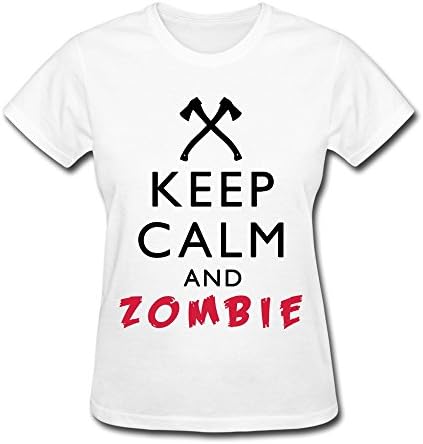 Bohangtixu Women's O-neck Keep Calm And Zombie Shirt