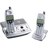 ATT E2725B Dual Handset Cordless Telephone with Answering Machine and Caller ID