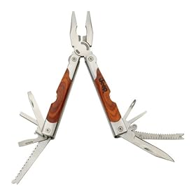 Click here to buy Wood-Inset Multi-Tool with Belt Pouch.