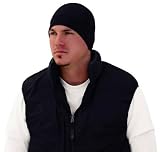 Zan Headgear Fleece Helmet Liner with Neoprene Ear Cover Black One Size Fits All OSFA WHLF114N