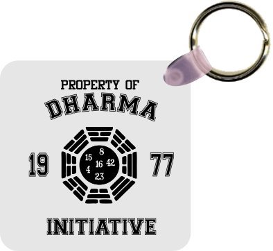 Property of Dharma Initiative Art Key Chain - Ideal Gift for all Occassions
