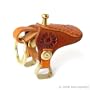 MINI SELLA - Small Saddle Italian Leather Key Chain