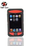 i-nique Tuff-Luv Apple Ipod Touch (8GB / 16GB / 32GB) Streetz pack - Twin Skin Combo Silicone skin case cover ( Belt Clip & sports armband) : Colour (Night Stalker (Black/Red))