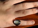 Bio-Q Biofeedback Thermometer Ring medium size silver color
