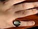 Bio-Q Biofeedback Thermometer Ring medium size silver color