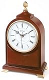 River City Clocks Radio-controlled Arch Mantel Clock with Pineapple Finial - 12 Inches Tall - Model # 801-395