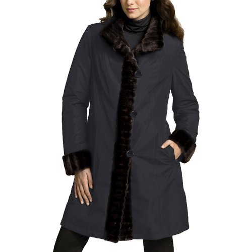 BGSD Womens Single-Breasted Reversible Walking Coat