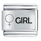 Girl Sign Italian Charms Bracelet Link