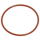 uxcell Oリング　シリコーン　　柔軟な　シール　ブリック　レッド　70mm　3mm厚さ