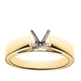 18k Yellow Gold Cathedral Engagement Ring Setting