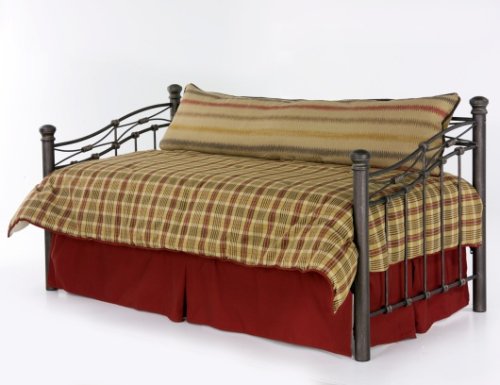 3pc Southern Textiles Pine Run Red Beige Gold Daybed Comforter Cover Bedding Set