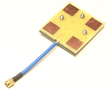 【クリックで詳細表示】ラジコン ヘリ 5.8 GHz 用 14dBi プレートアンテナ Rx 用 SMA メス コネクタ- ヘリコプター (1.メス)： スポーツ＆アウトドア