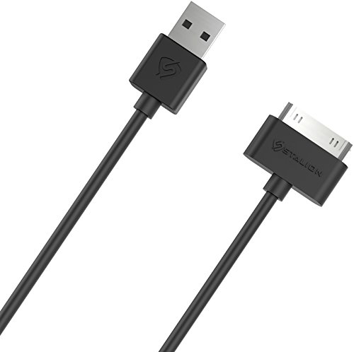 iPhone 4 4s Charger : Stalion® Stable 30-Pin USB Sync Cable & Charging Dock Cord [Apple MFi Certified](Black)(3.3 Feet/1 Meter) for iPhone 2G/3G/3GS/4/4S: Pad 1st/2nd/3rd Gen: iPod Touch 1st /2nd/3rd/4th Gen: iPod Nano 4th/5th/6th Generation