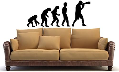 Boxing Wall Decal Boxer Box Evolution MMA Fight Mixed Martial Arts Cage Octagon Combat Sport Striking Grappling Wall Art