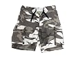 Prewashed City Camo Vintage Paratrooper Cargo Shorts with Six Pockets