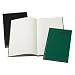 TOPS R24381 Green canvas record book, 6-1/4 x 9-5/8, ruled, 200 sheets per book
